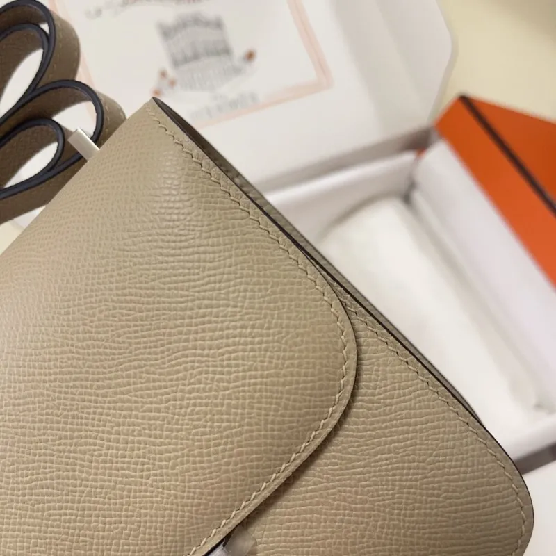Hermes Constance Beige Crossbody Bag - Image 5