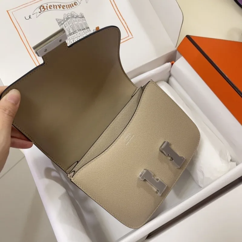 Hermes Constance Beige Crossbody Bag - Image 6