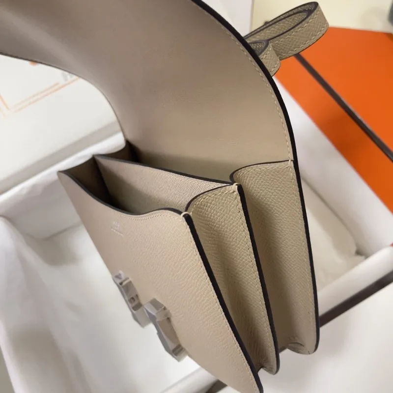 Hermes Constance Beige Crossbody Bag - Image 7