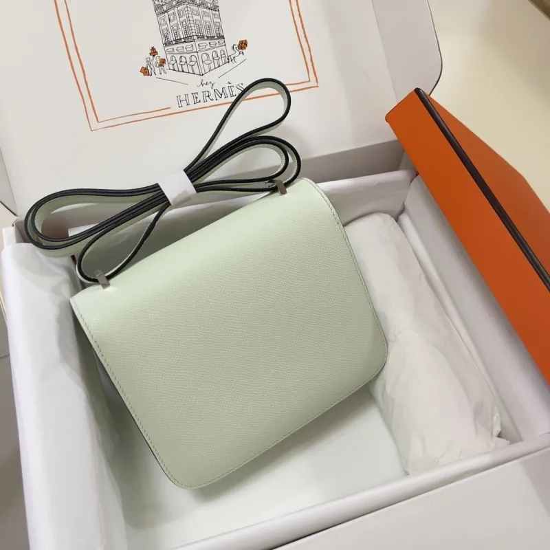 Hermes Constance 21 Mint Green Crossbody Bag - Image 3