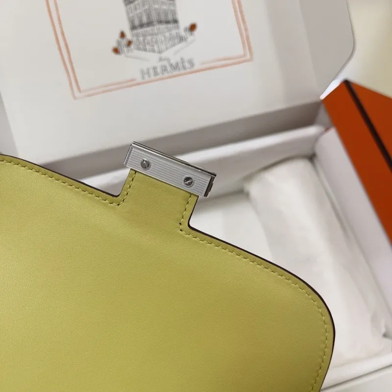 Hermes Constance Pale Yellow Crossbody Bag 33 - Image 8