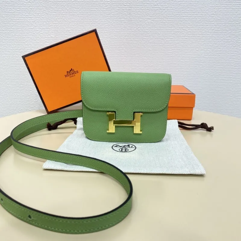 Hermes Green Constance Belt Bag
