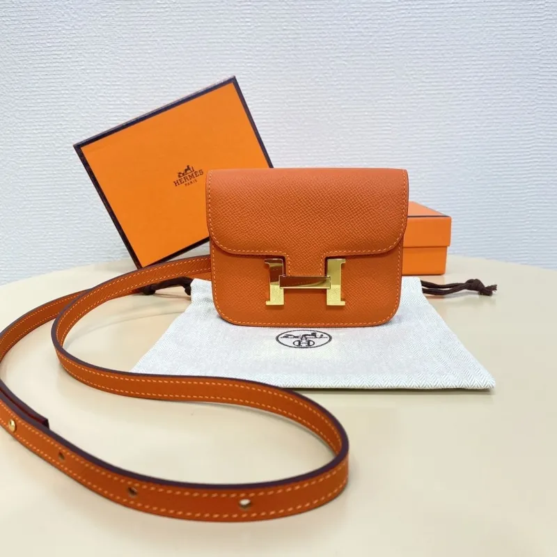 Hermes Orange Constance Belt Bag