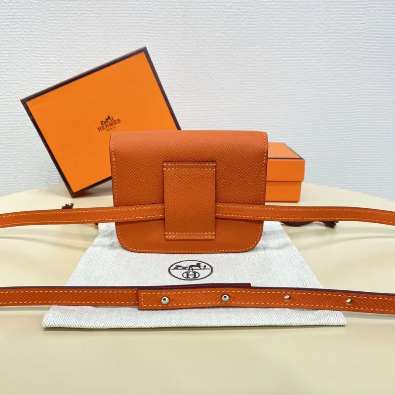 Hermes Orange Constance Crossbody Bag - Image 3