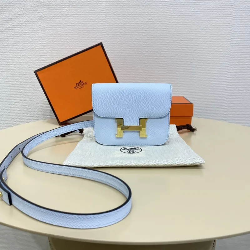 Hermes Light Blue Constance Belt Bag