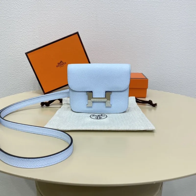 Hermes Light Blue Constance Belt Bag