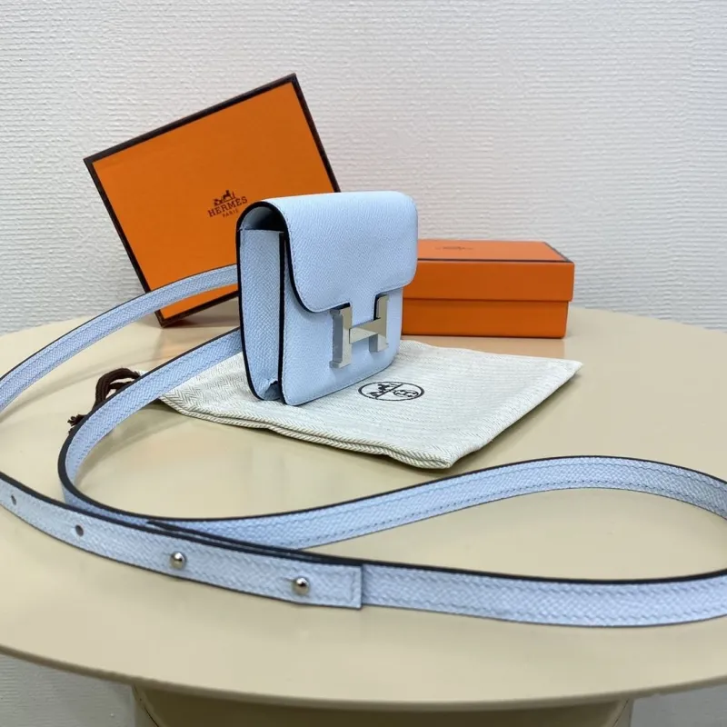 Alternative view of Hermes Light Blue Constance Belt Bag