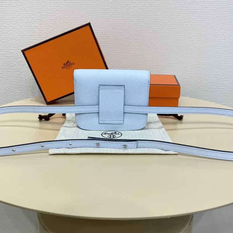 Hermes Light Blue Constance Belt Bag - Image 3