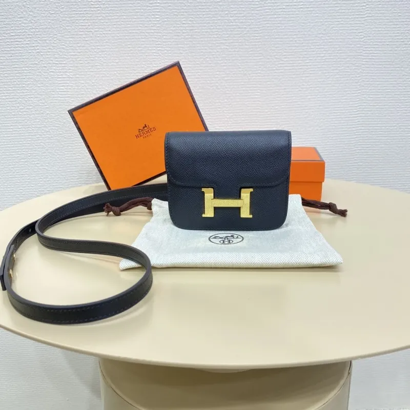 Hermes Constance Dark Navy Belt Bag