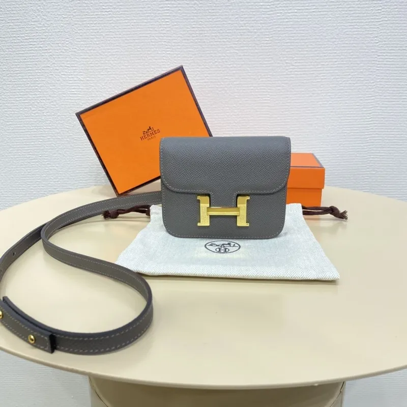 Hermes Gray Constance Belt Bag