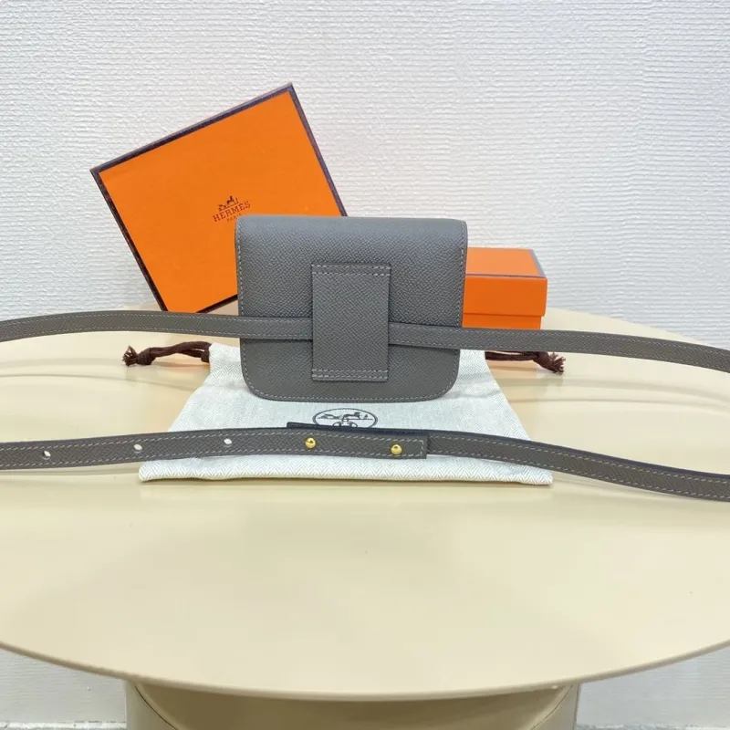 Hermes Gray Constance Belt Bag - Image 3