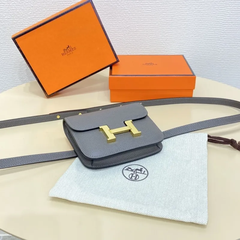 Hermes Gray Constance Belt Bag - Image 4