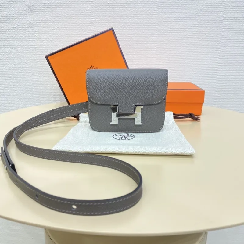 Hermes Gray Constance Belt Bag