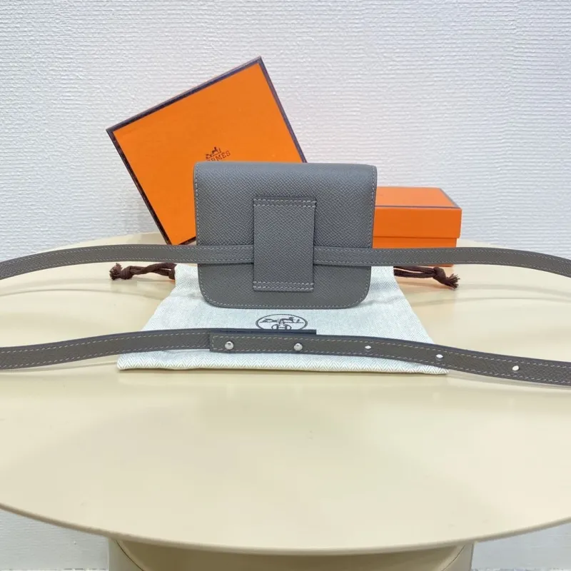 Hermes Gray Constance Belt Bag - Image 3