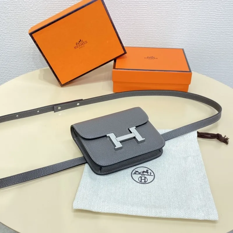 Hermes Gray Constance Belt Bag - Image 4