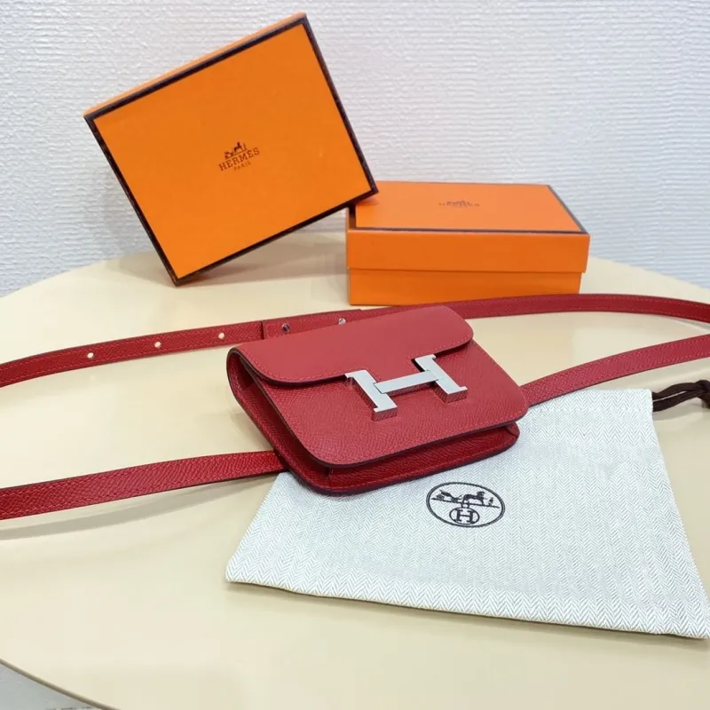Hermes Red Constance Crossbody Bag 53 - Image 4