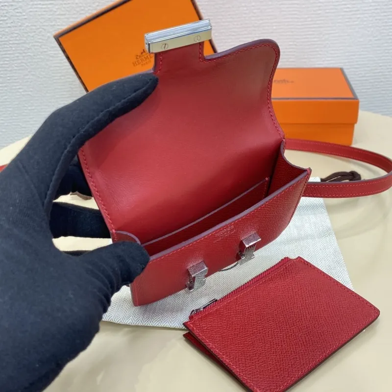 Hermes Red Constance Crossbody Bag 53 - Image 6