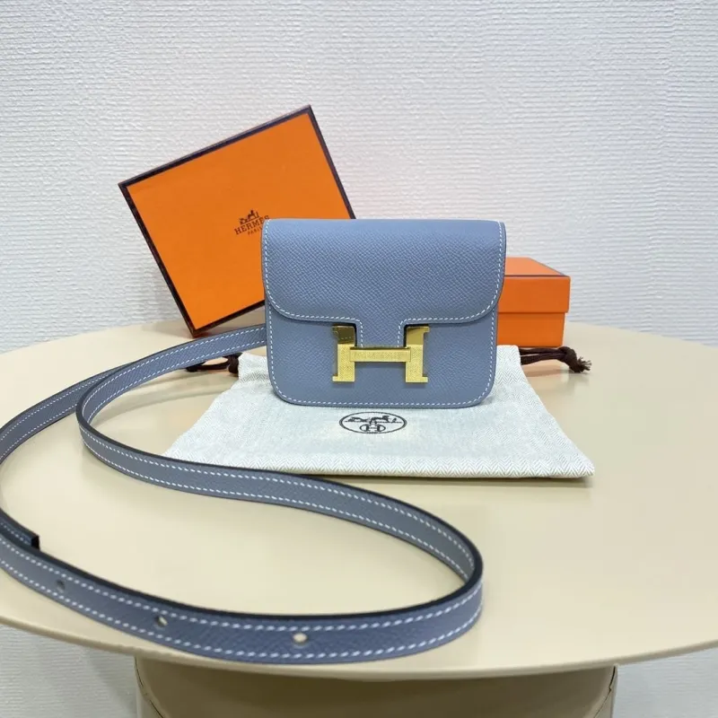 Hermes Light Blue Constance Belt Bag