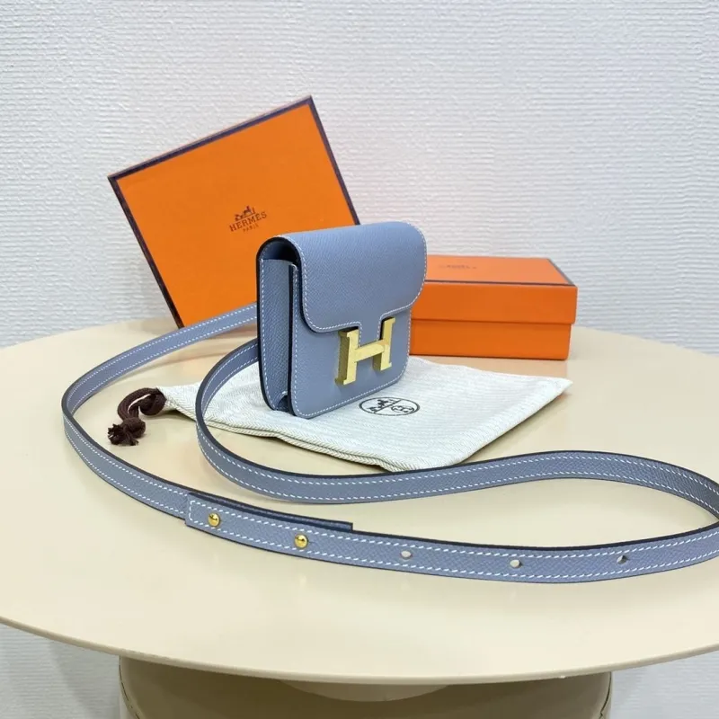 Alternative view of Hermes Light Blue Constance Belt Bag