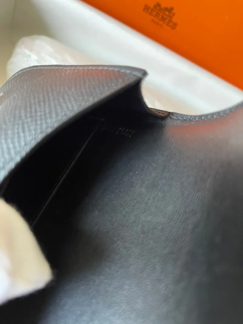 Hermes Dark Gray Constance Leather Belt Bag - Image 6