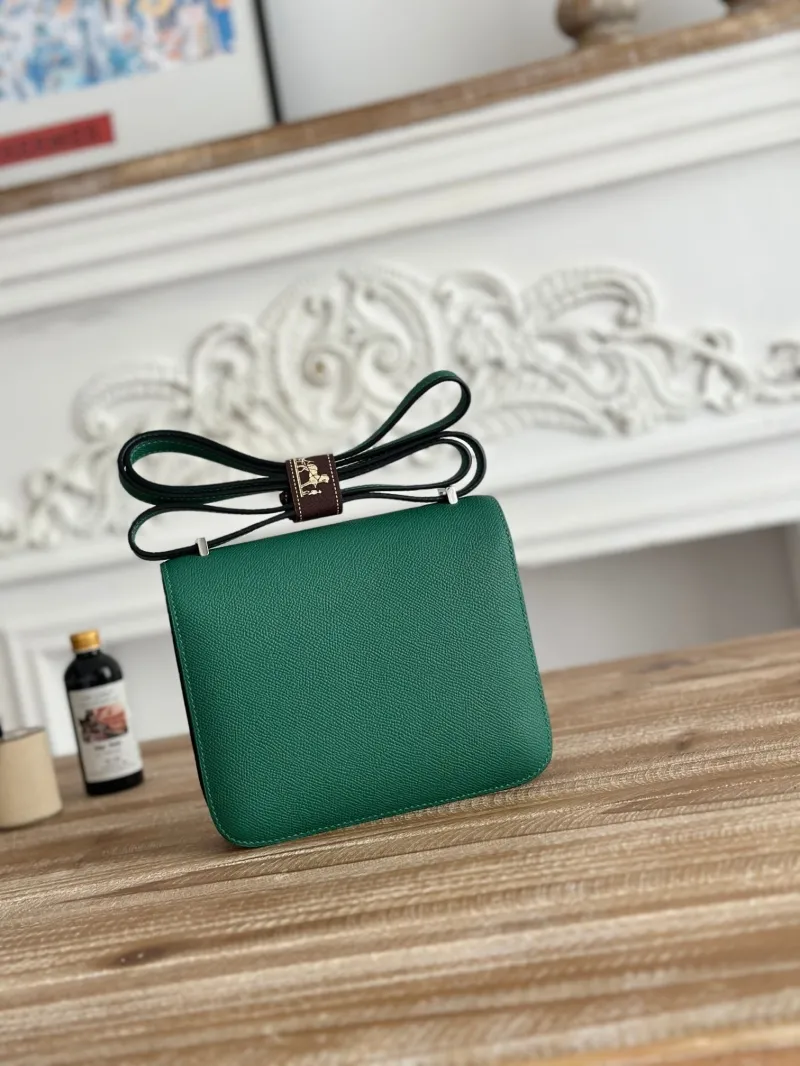 Alternative view of Hermes Green Constance Crossbody Bag