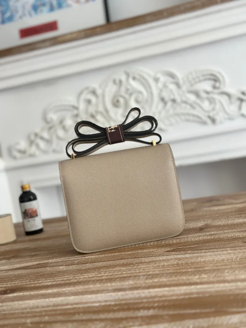 Hermes Constance Taupe Leather Crossbody Bag 61 - Image 3