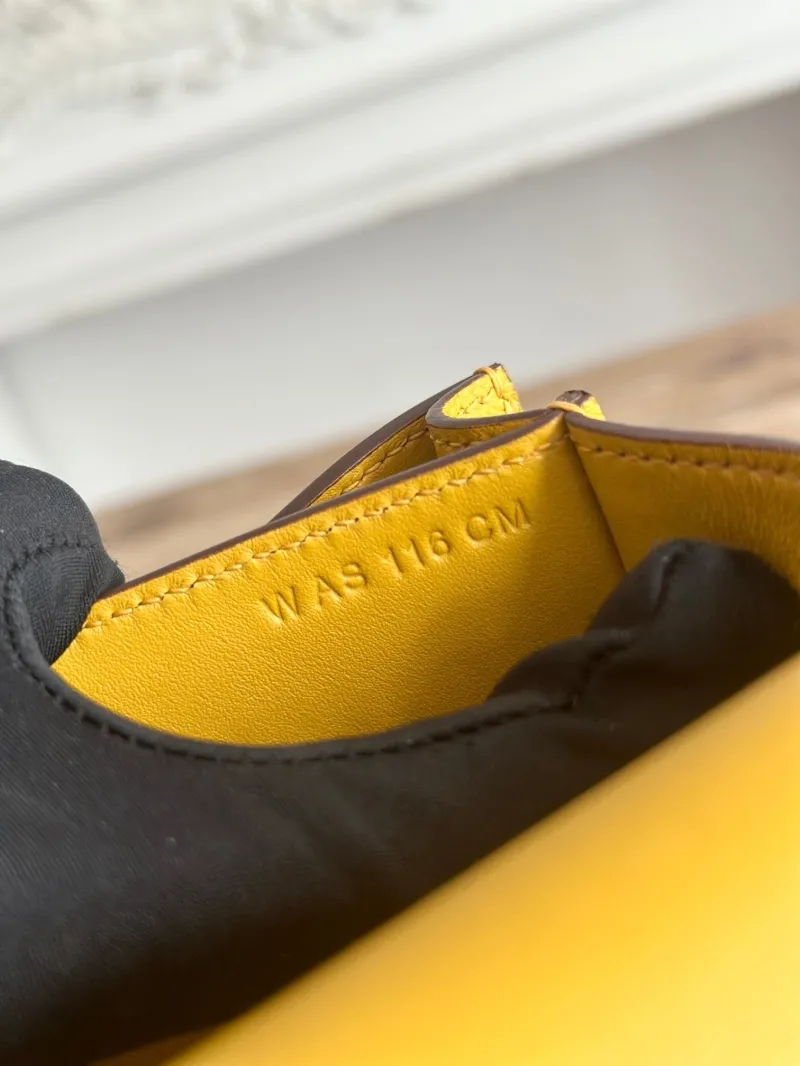 Hermes Constance Yellow Leather Crossbody Bag - Image 9