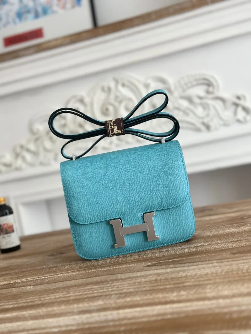 Hermes Turquoise Constance Crossbody Bag 67