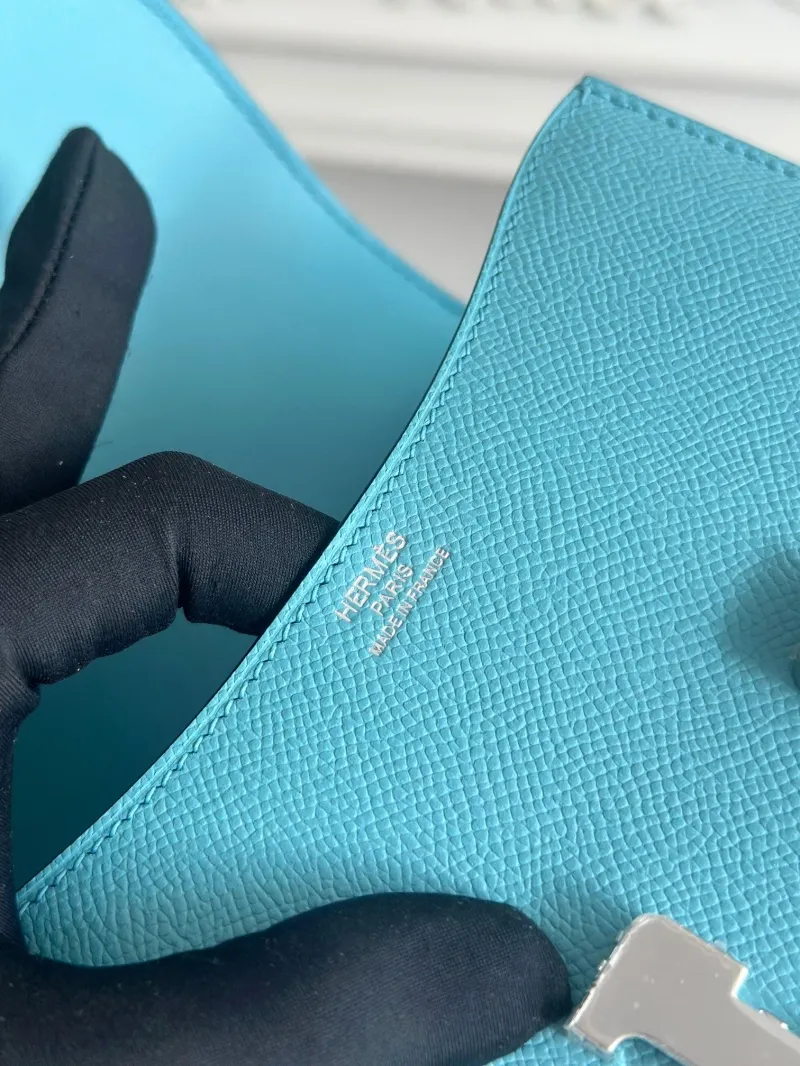 Hermes Turquoise Constance Crossbody Bag 67 - Image 6