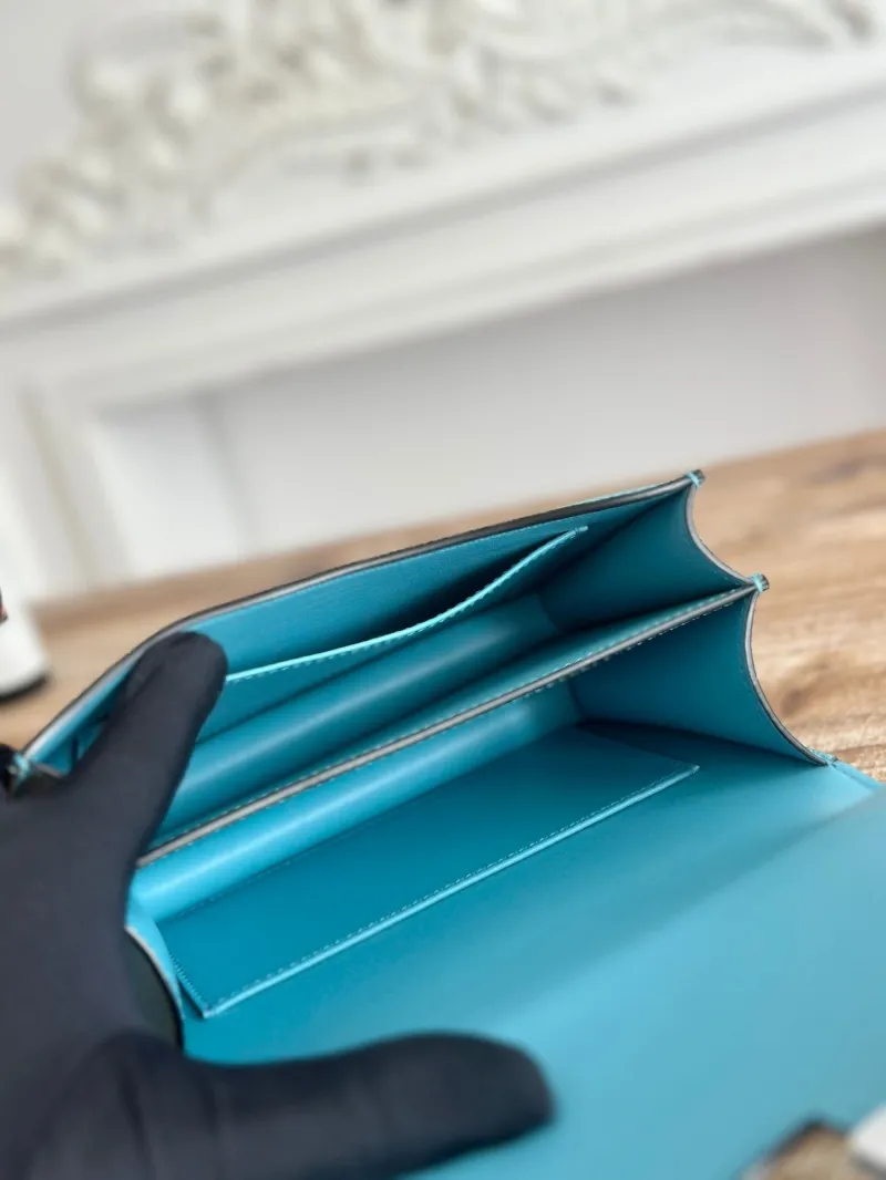 Hermes Turquoise Constance Crossbody Bag 67 - Image 8