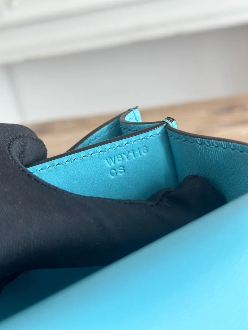 Hermes Turquoise Constance Crossbody Bag 67 - Image 9