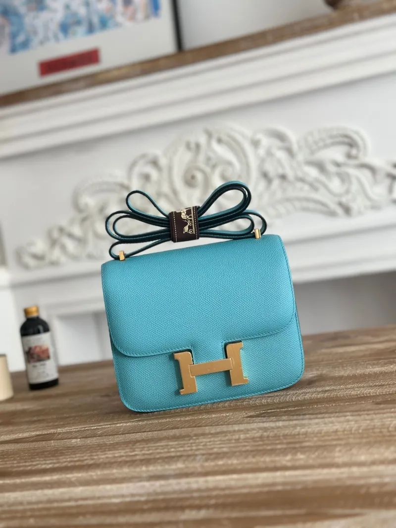 Hermes Turquoise Constance Crossbody Bag 68