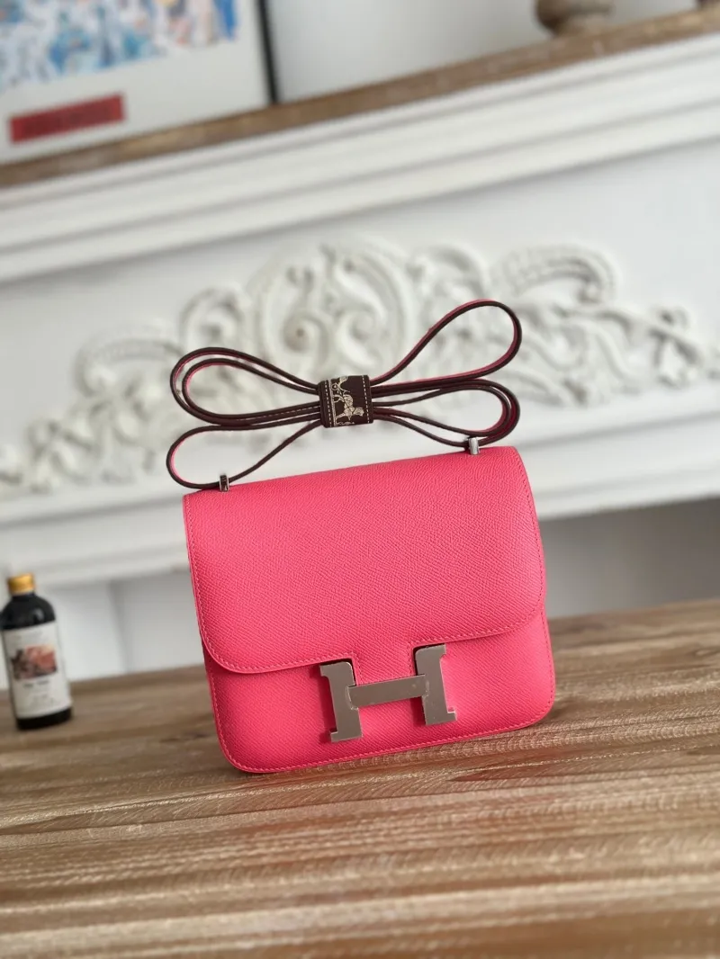 Hermes Constance Hot Pink Crossbody Bag
