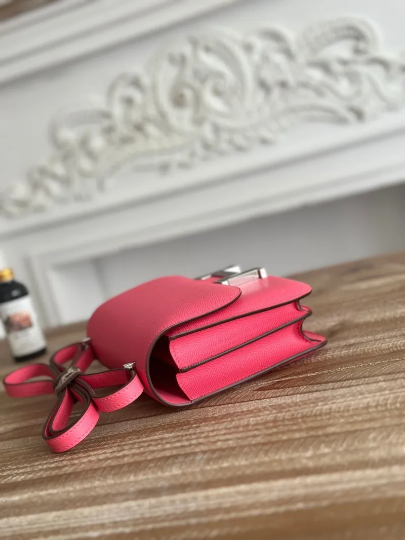 Alternative view of Hermes Constance Hot Pink Crossbody Bag