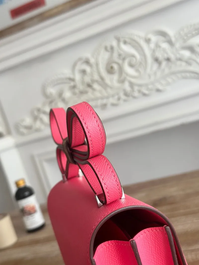 Hermes Constance Hot Pink Crossbody Bag - Image 4