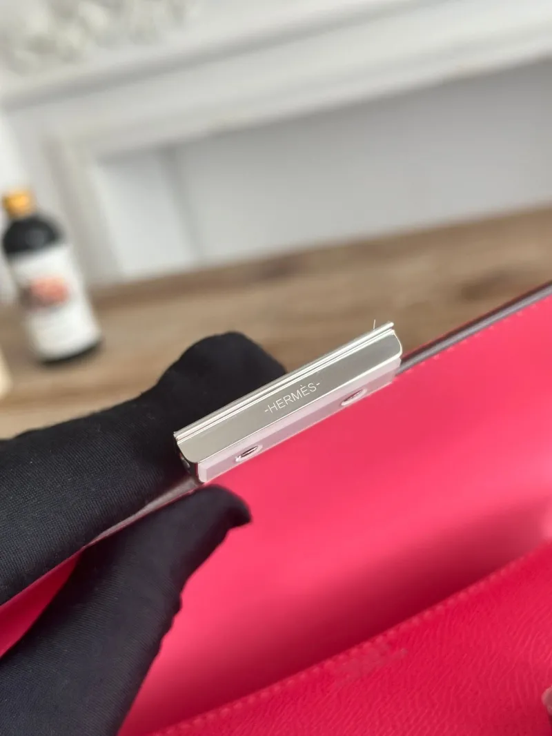 Hermes Constance Hot Pink Crossbody Bag - Image 6