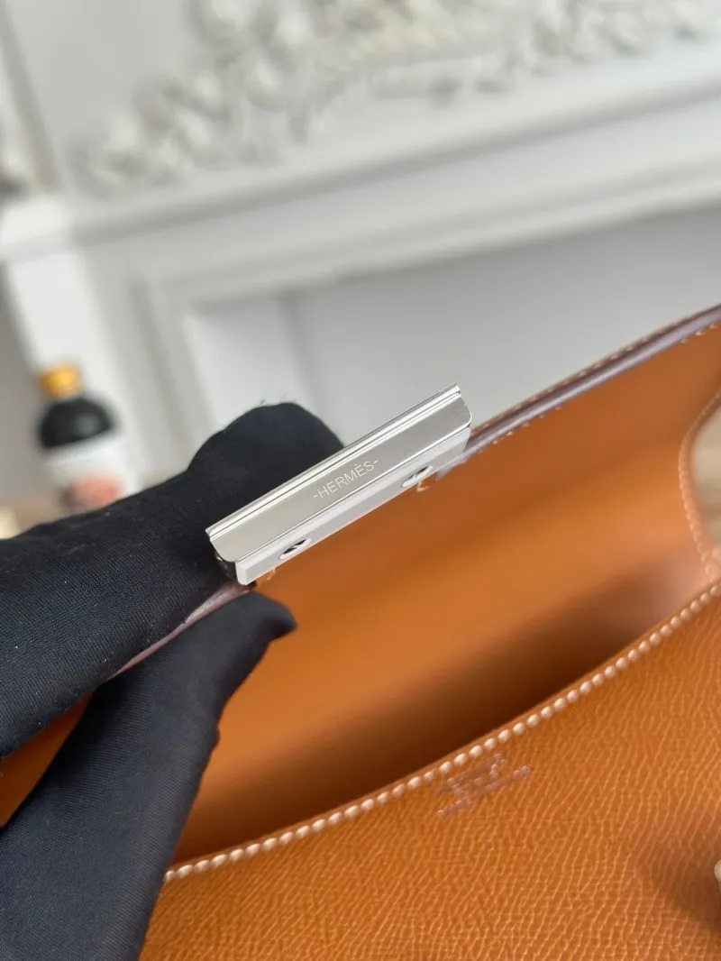 Hermes Brown Constance Crossbody Bag - Image 6