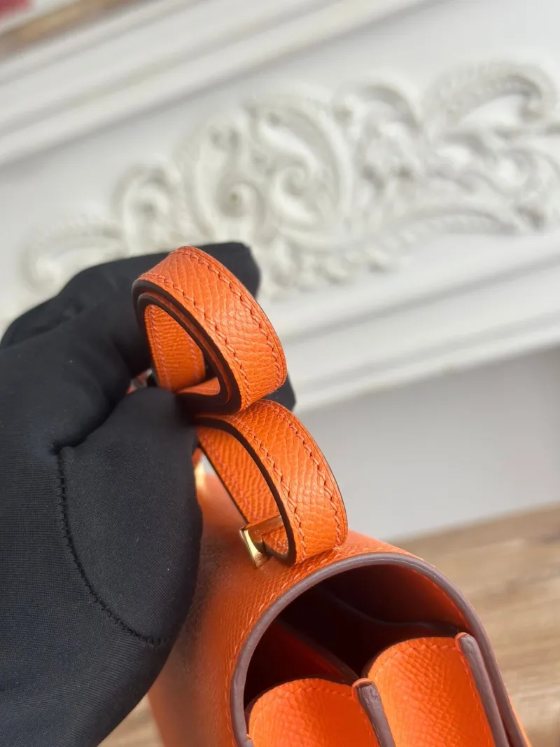 Hermes Constance Orange Crossbody Bag - Image 4