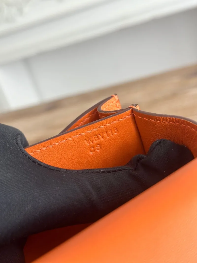Hermes Constance Orange Crossbody Bag - Image 9
