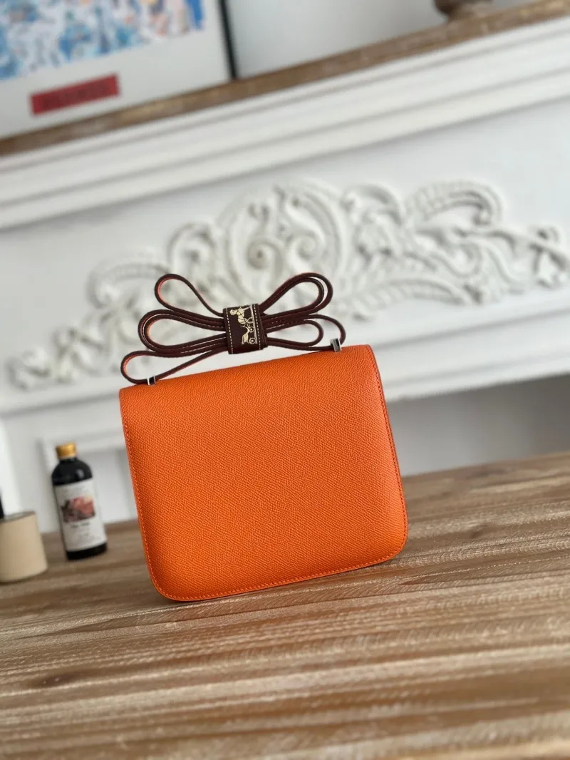 Alternative view of Hermes Orange Constance Crossbody Bag