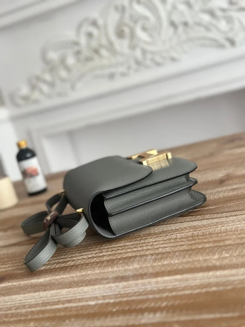Alternative view of Hermes Gray Constance Crossbody Bag