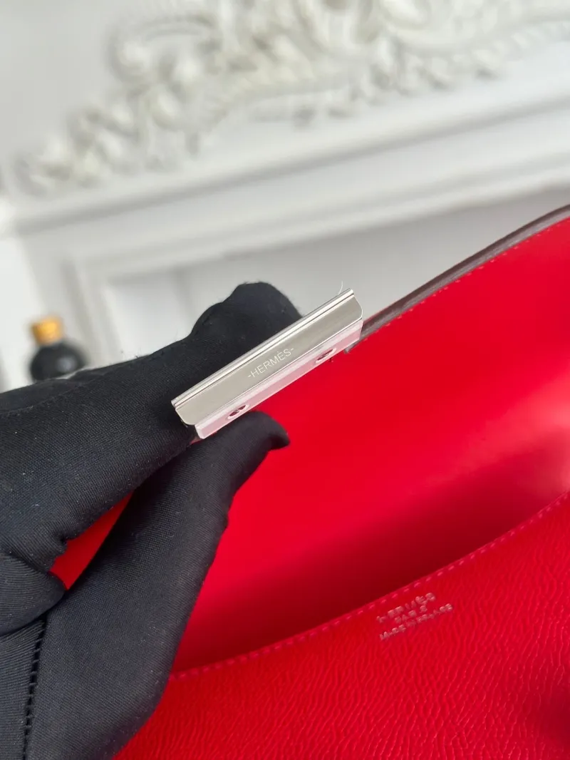 Hermes Red Constance Crossbody Bag 76 - Image 6