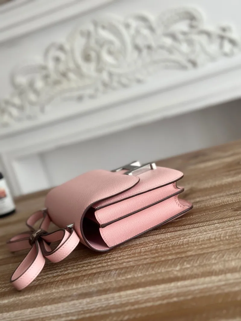 Alternative view of Hermes Pink Constance Crossbody Bag