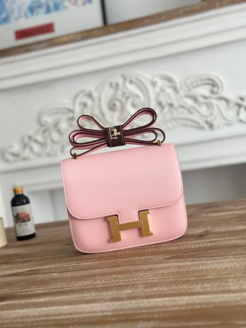Hermes Constance Pink Crossbody Bag