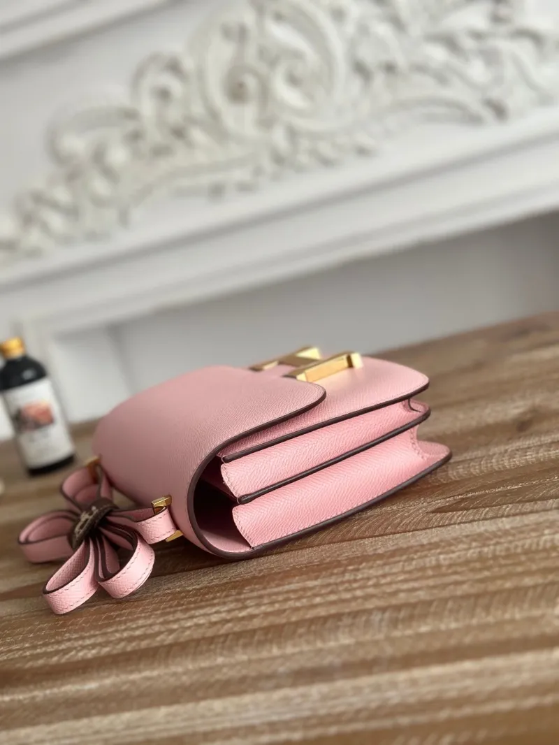 Alternative view of Hermes Constance Pink Crossbody Bag