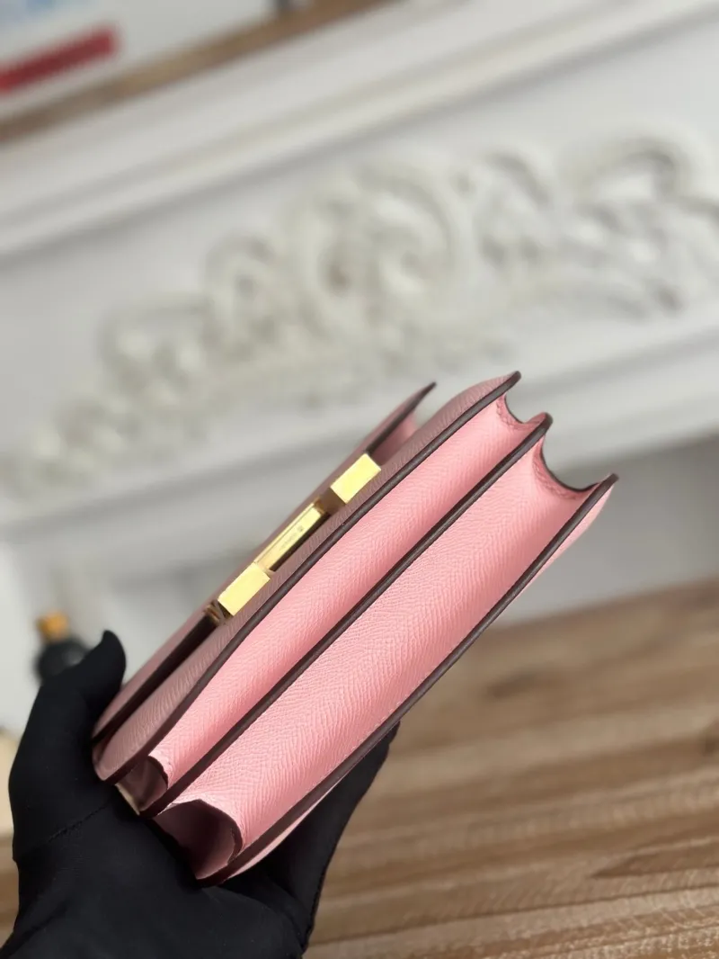 Hermes Constance Pink Crossbody Bag - Image 4