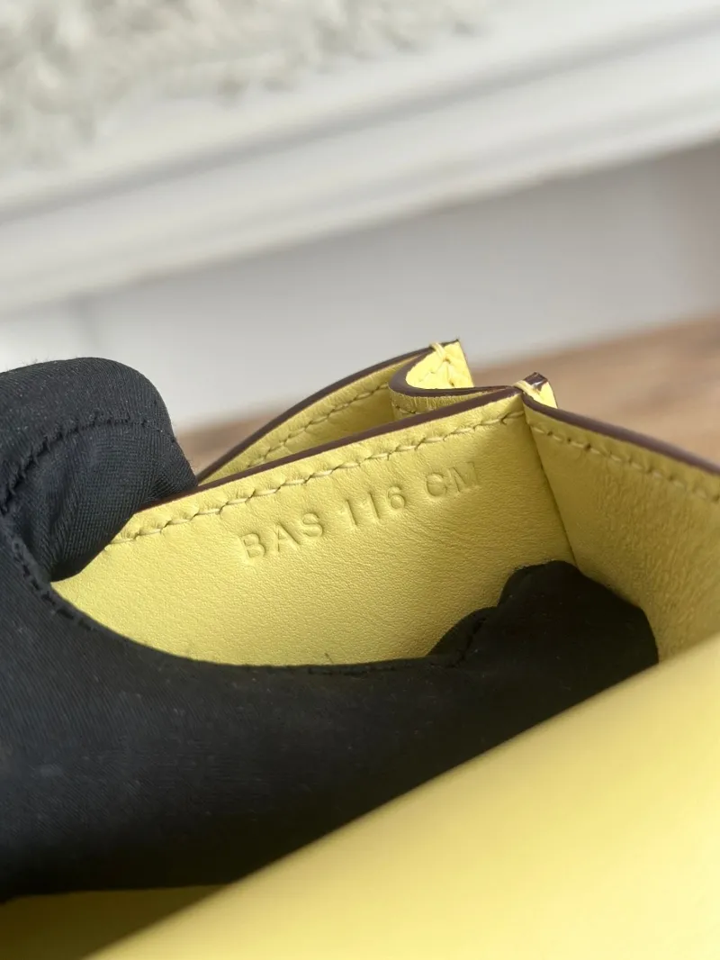 Hermes Yellow Constance Crossbody Bag - Image 9
