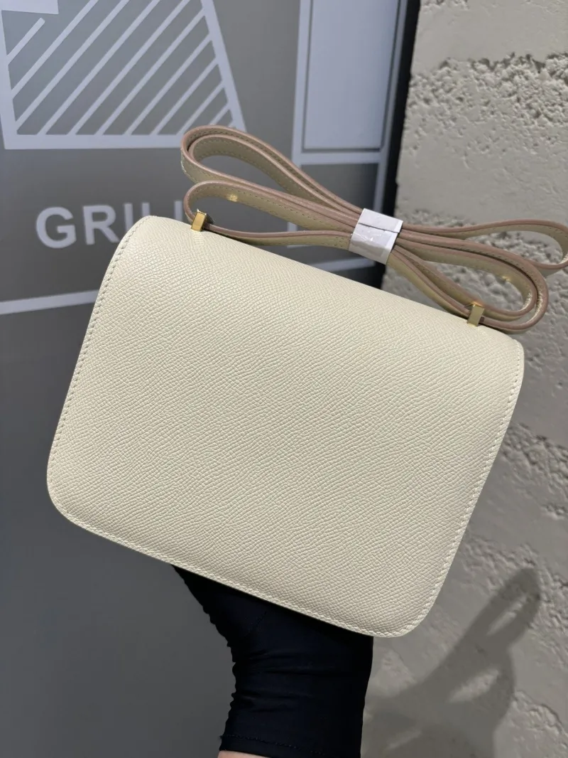 Hermes Constance Cream Leather Crossbody Bag 106 - Image 5