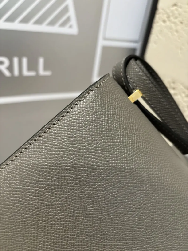 Hermes Constance Gray Leather Crossbody Bag 109 - Image 5