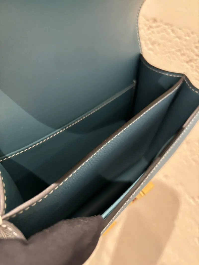 Hermes Constance Blue Crossbody Bag 118 - Image 9